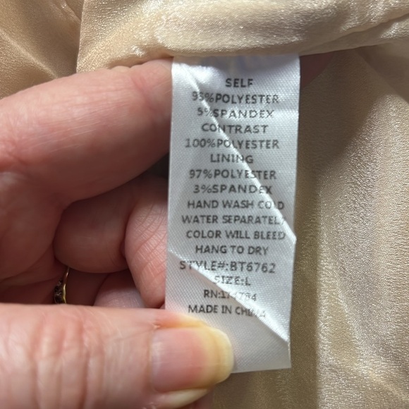 Blithe Cutout Back Blazer Cream - Picture 6 of 6